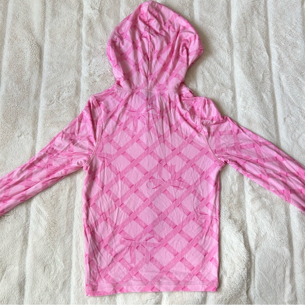 I.AM.GIA Blare Hoodie Pink- Wrapped up in Gia Bow Print Size XS - Picture 4 of 7
